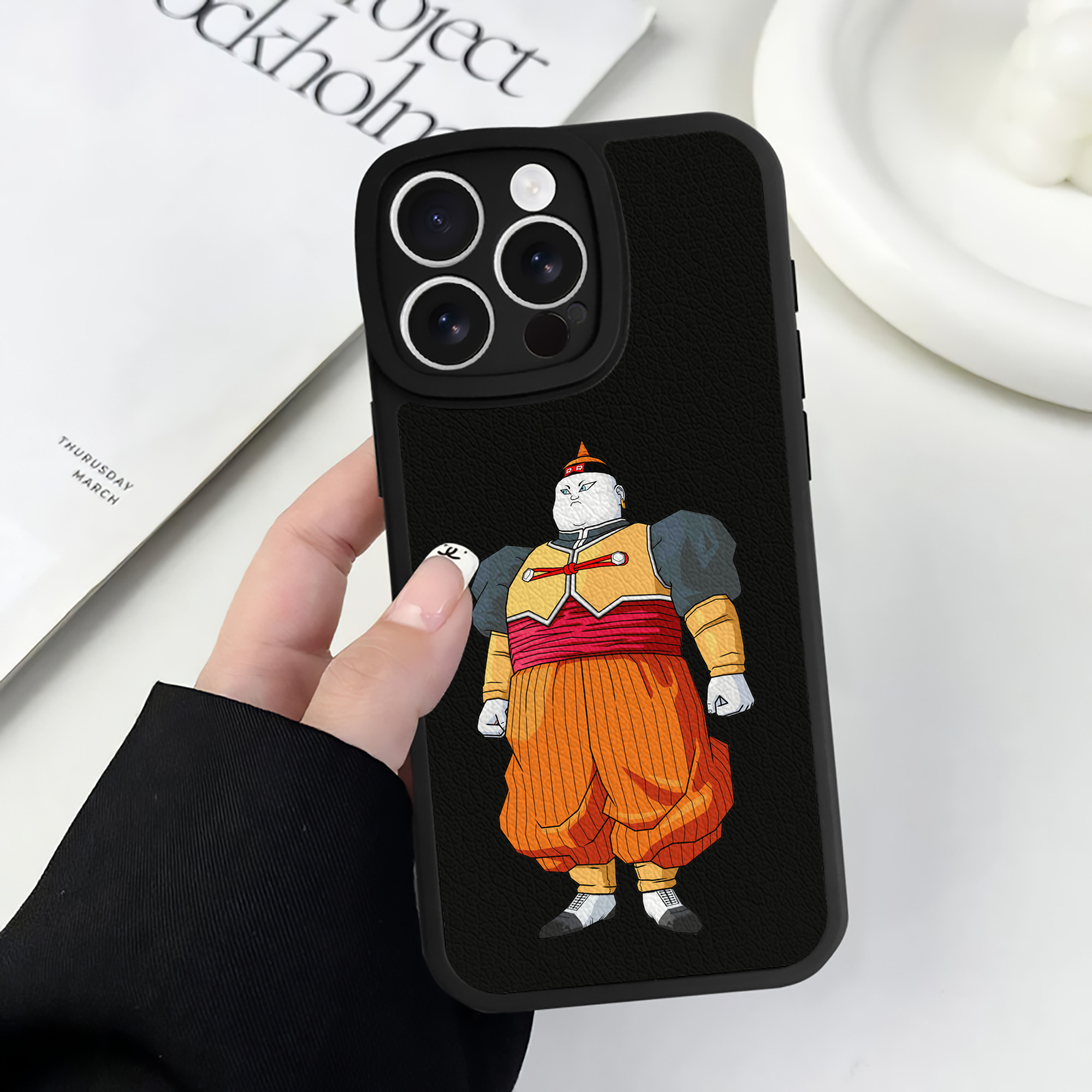 （画像用） ドラゴンボール DRAGON BALL 【iPhone 16シリーズ対応】シリコンスマホケース（レザー調） 材質：シリコン